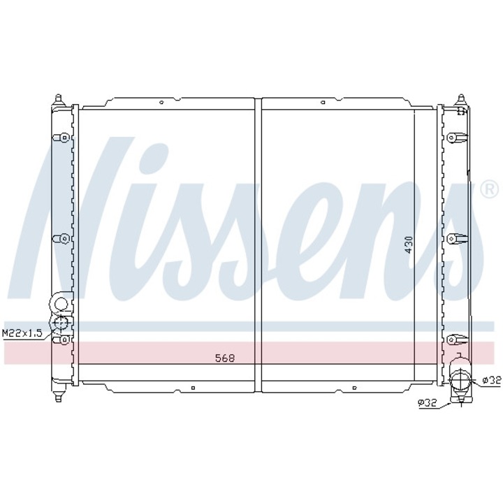 Radiator, racire motor NISSENS 65239