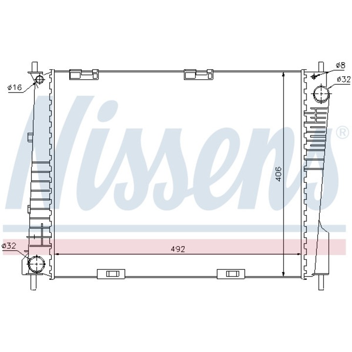 NISSENS 67283 motorkoelradiator