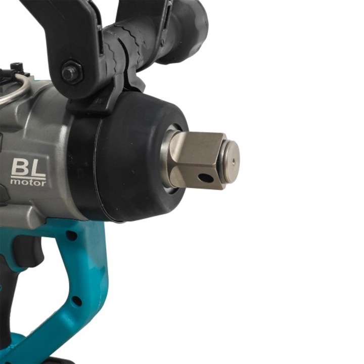 Професионален акумулаторен ударен гайковерт German Meister, 128 V, 10 Ah, максимален въртящ момент 3500 Nm, 3300 об/мин