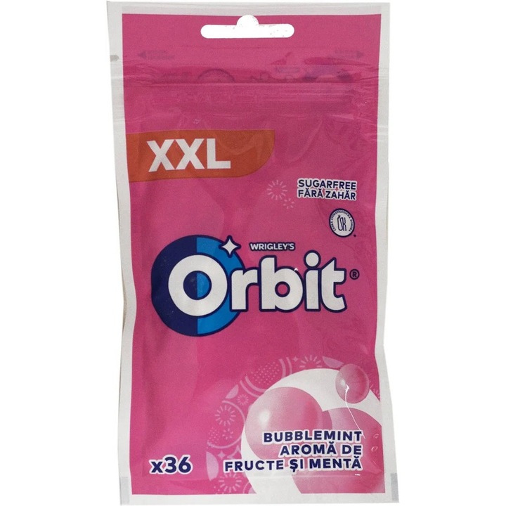 Guma de mestecat orbit XXL bubblemint 36buc /50g