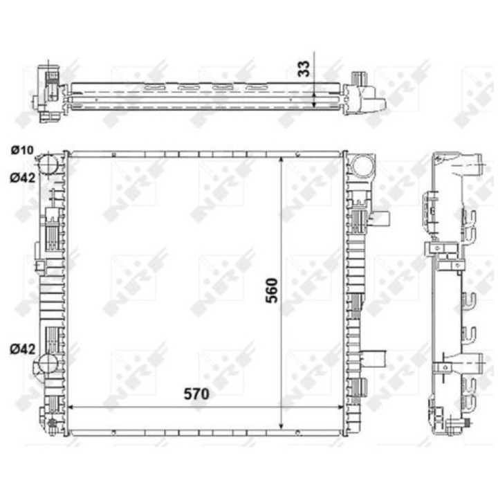 Radiator, racire motor NRF 53895