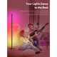 Лампа RGB Smart RGBICW LED, комплект 2 броя, 16 милиона цвята, управление чрез приложение и дистанционно, многоцветна