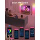 Лампа RGB Smart RGBICW LED, комплект 2 броя, 16 милиона цвята, управление чрез приложение и дистанционно, многоцветна