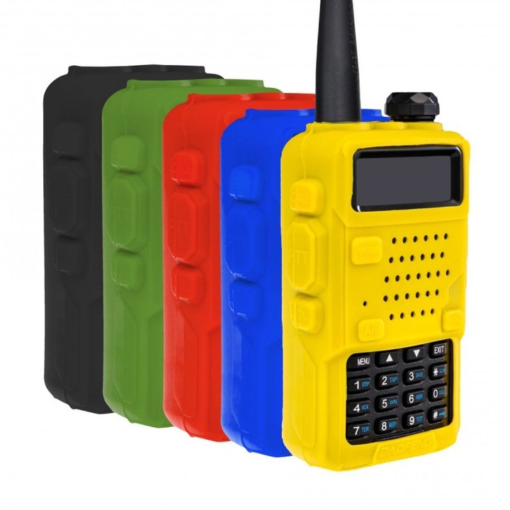 Szilikon tok Baofeng UV-5R rádióállomásokhoz, kék