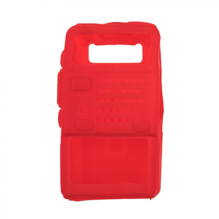Husa silicon statii radio Baofeng UV-5R Rosu