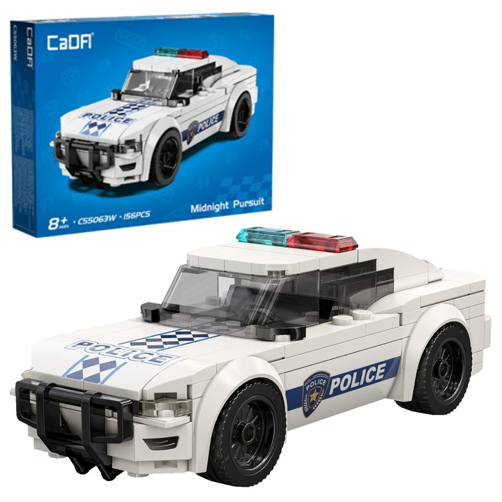 Blocuri de constructie CaDA masina de curse Midnight Pursuit 156 piese