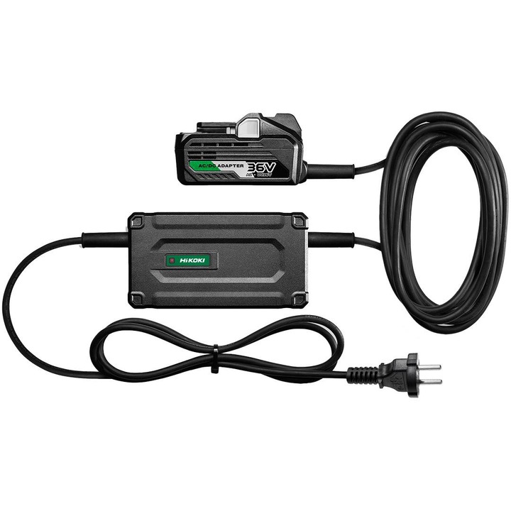Адаптер 230V за електрически инструменти MultiVolt 36V HiKOKI ET36A, дължина на кабела 5м, защита от претоварване и прегряване