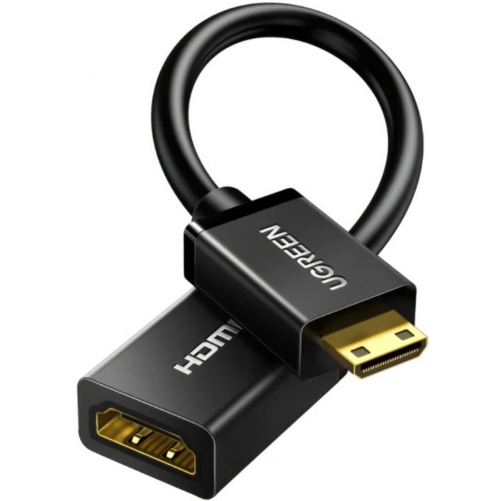 Adaptor Video UGREEN 20137, miniHDMI - HDMI, 4K, Negru