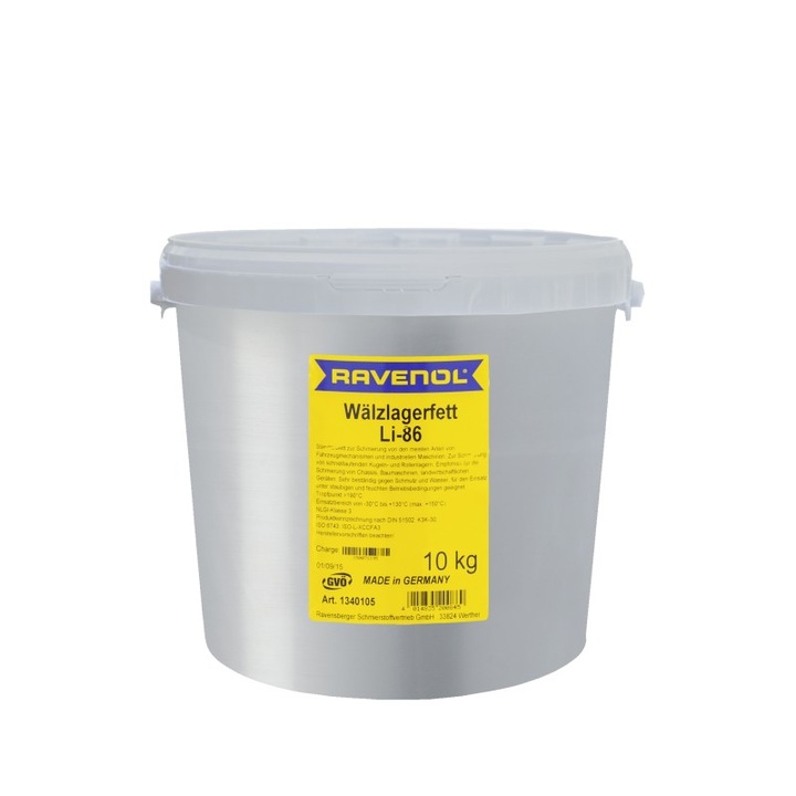 Vaselina RAVENOL LI-86, 10KG, multiusos, rezistentă la apă, pentru șasiu