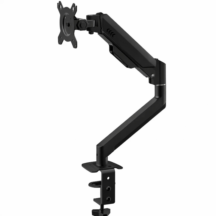 Stand monitor profesional Topscaune PS80U, brad robotic 5 axe, suport 43-81 cm, negru