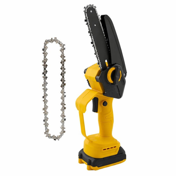 Mini drujba cu acumulator, 1 acumulator, 21V, 2Ah, 300 W, 1 lant rezerva