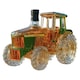 Decantor in forma de tractor pentru vin, vodka, whisky, transparent, capacitate 300 ml