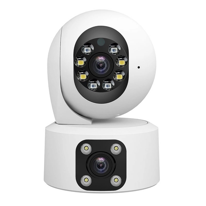 Camera de Supraveghere SriHome SH049, Dual Lens, 2MP, Vedere Nocturna Tripla, 1080p