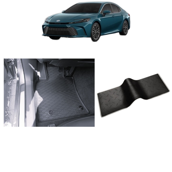 Set covorase auto TOYOTA CAMRY XV80 HYBRID FABRICATIE 2024 - 2026, cu covoras tunel median, Caroserie SEDAN