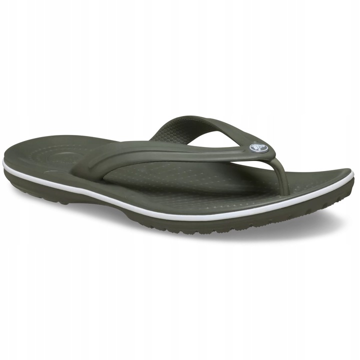 Crocs, barbati, slapi tip flip-flop, Crocband Flip 11033, dusty olive, Verde