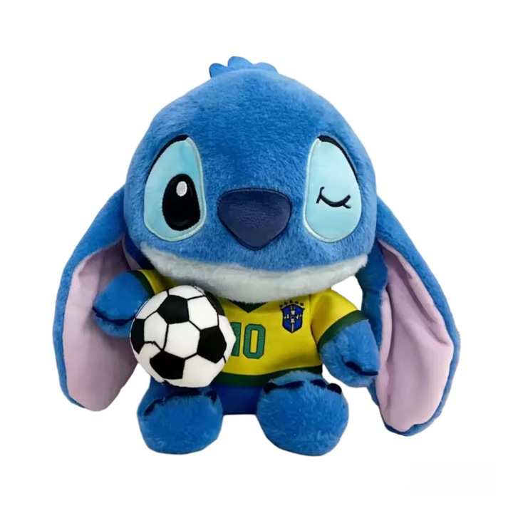 Jucărie interactivă, Virtual Trend, Stitch Football Star 2026, galben, 22 cm