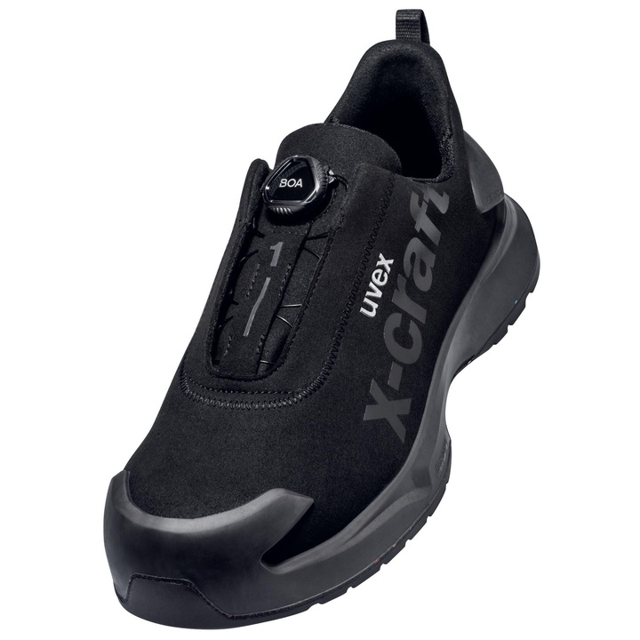 Pantofi de protecție Uvex 1 x-craft S3S, sistem BOA, antistatic, rezistență la căldură 120C, mărime 43