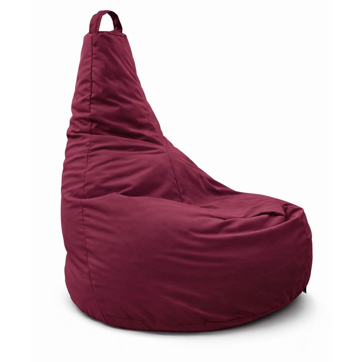 Fotoliu Puf Exterior Tip Bean Bag (Big Bean), Impermeabil, Rezistent UV, Cu Maner si Fermoar, Pentru Terasa/Gradina/Balcon, Diverse Culori