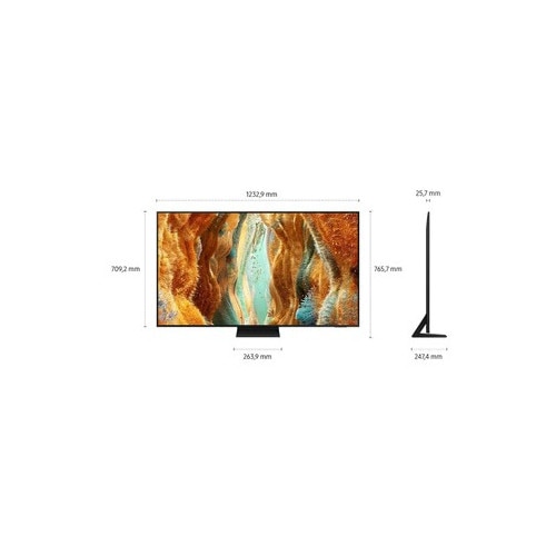 Televizor Samsung Neo QLED GQ55QN74FATXZG, 138 cm, 4K UHD, HDR, Smart TV, control vocal (Samsung Bixby), 100 Hz