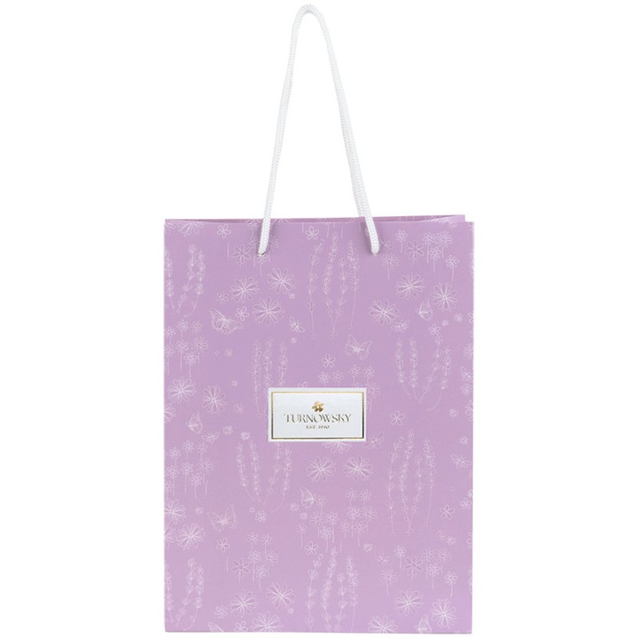 Punga cadou din hartie pentru cadouri, floral, 18x24x8 cm, Axent