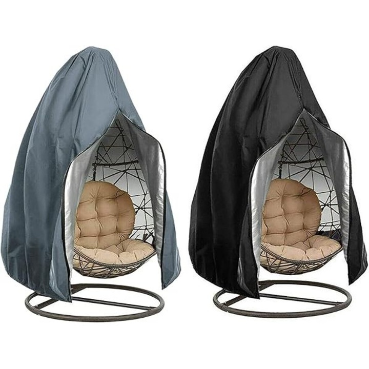 Husa Protectie pentru Scaun Suspendat CSPone, Dimensiune Mare, Prelata Rezistenta cu Strat PU, Protectie Impotriva Ploii si Prafului, Culoare Negru