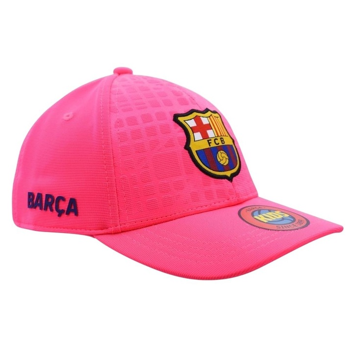 Caciula Sapca Baseball Junior FC Barcelona Originala Licentiata Model CAP ESTADIUM FCB FUCSIA JUNIOR Reglaj Universal Design Sportiv Confortabil Fan Fotbal Club Calitate Premium Unisex Ajustabila