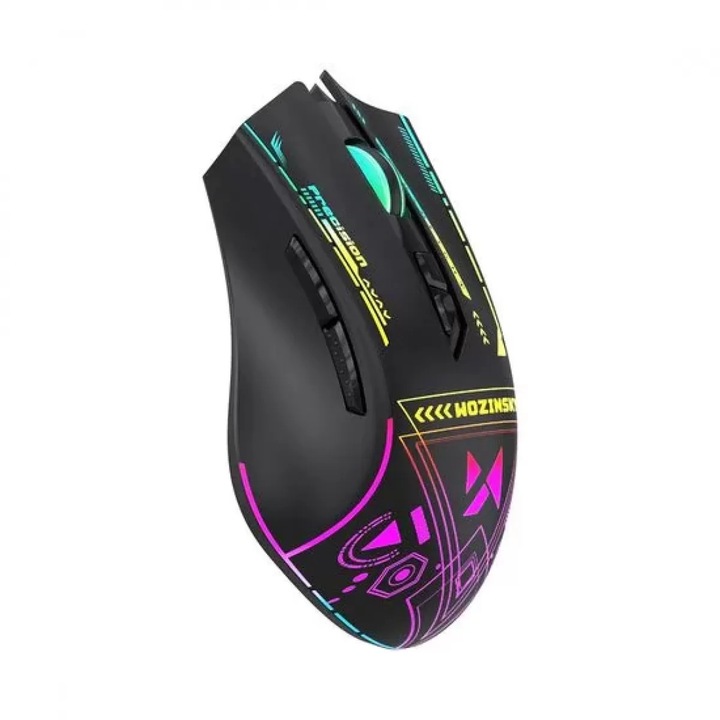 Mouse Gaming Wireless WZK WMGB-3200 3200DPI RGB Negru