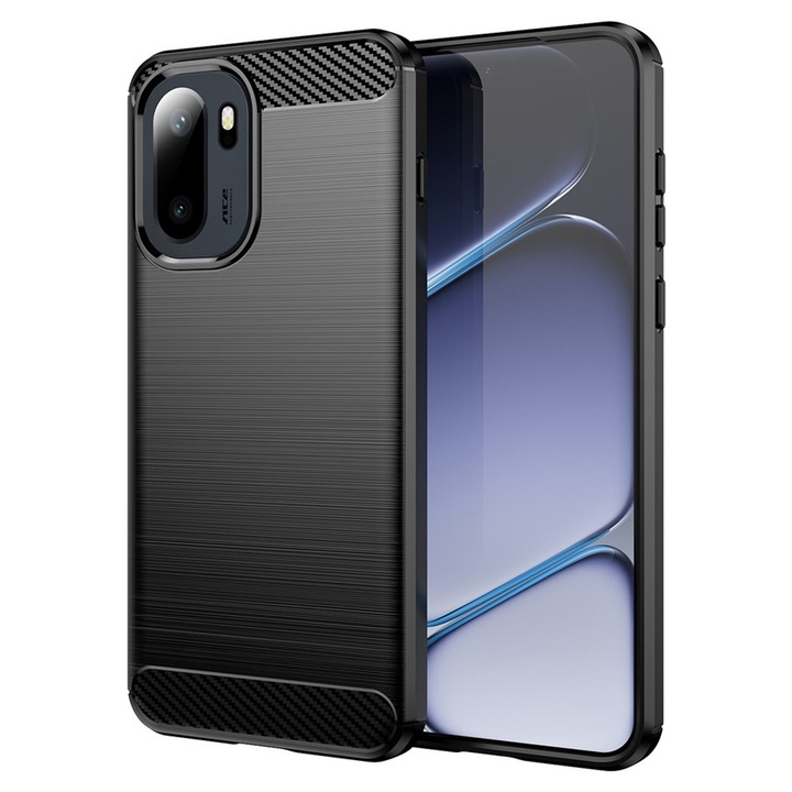 Калъф Husa Carbon Resistance за OnePlus 15R, Оптимизация против удари, Калъф за дългосрочна употреба, Черен