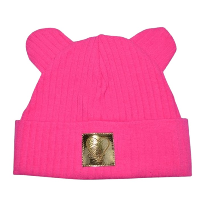 Caciula din bumbac, pentru fete, Mini Junior, CA0203R4-44, Fucsia 126878