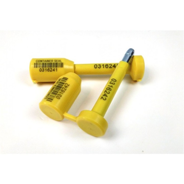 Sárga pecsétkészlet áruszállító konténerek lezárásához, sárga, 10 darab