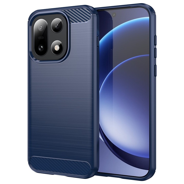 Калъф Carbon Resistance за OnePlus 15, Оптимизация против удар, Long Term Case, Син