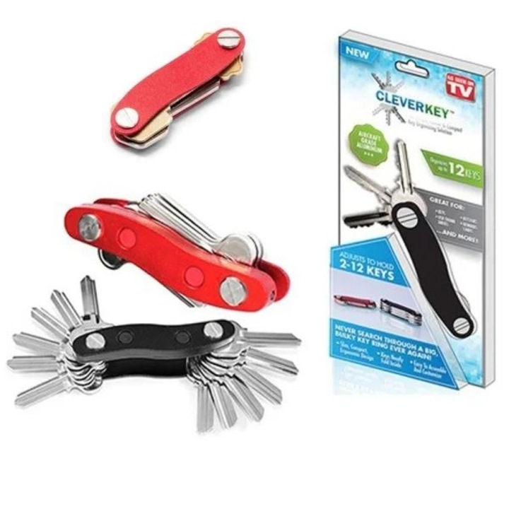 Kulcstartó kulcs rendszerező 12 kulcshoz, fém, ergonomikus kialakítás, kompakt
