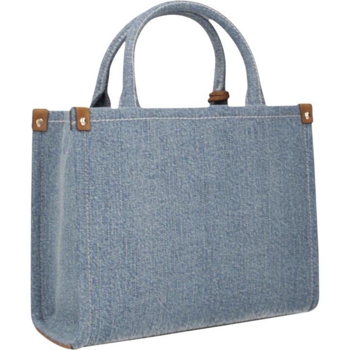 Geanta Liu Jo Jacquard denim deschis, albastru