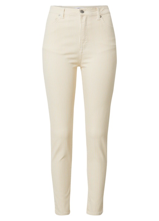 Pantaloni dama, About You, skinny fit, crem, Crem