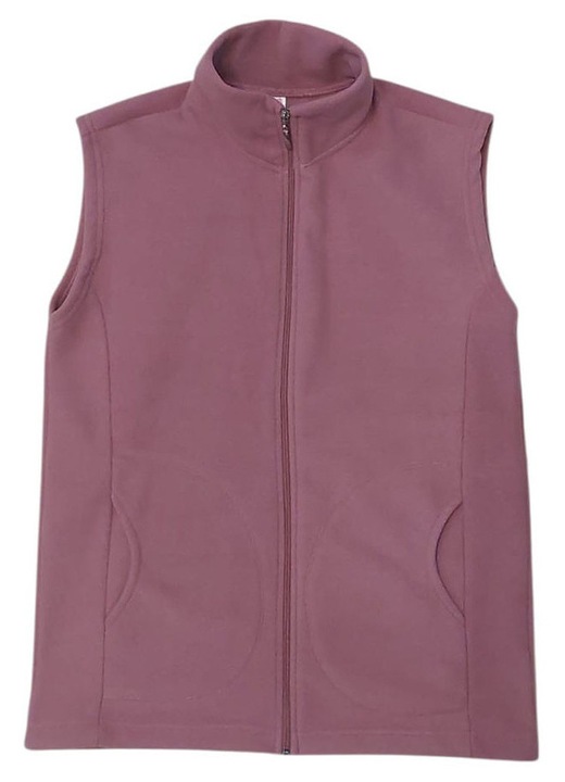 Női polár mellény púderrózsaszín M-663101, Púderrózsaszín