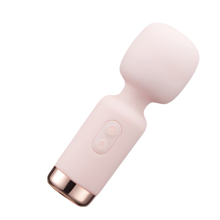 Мини вибратор портативен My Little Friend, розов, водоустойчив, вибрации, 11 X 3,9 см
