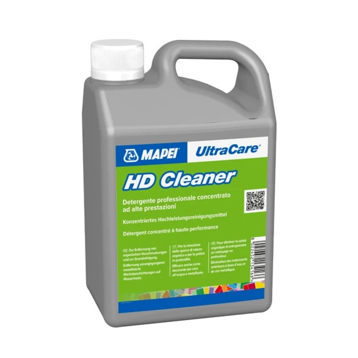 Detergent degresant MAPEI UltraCare HD Cleaner, 1 L, lichid, curățare profundă, eficient pe diverse suprafețe