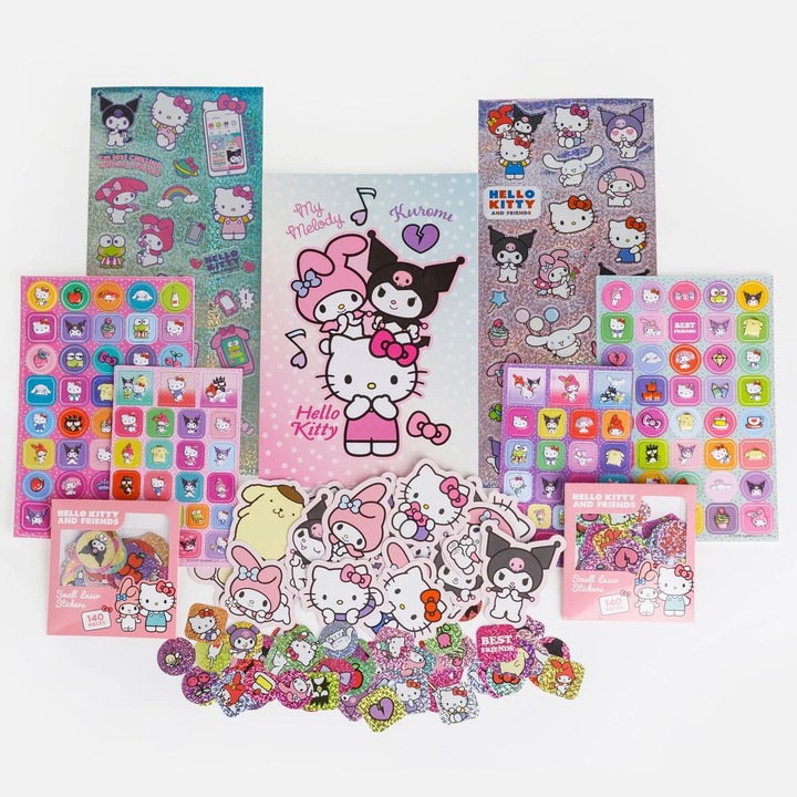 Set Autocolante & Bloc Hello Kitty & Friends - 500buc