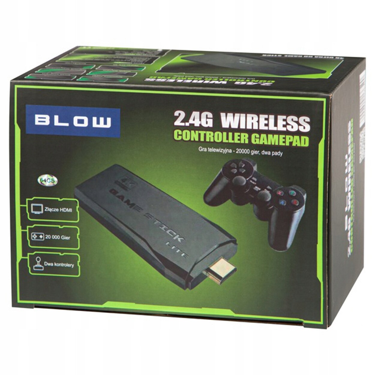 Consola Retro HDMI 22073 Jocuri 2 Controlere Wireless GameStick Lite 4K TV