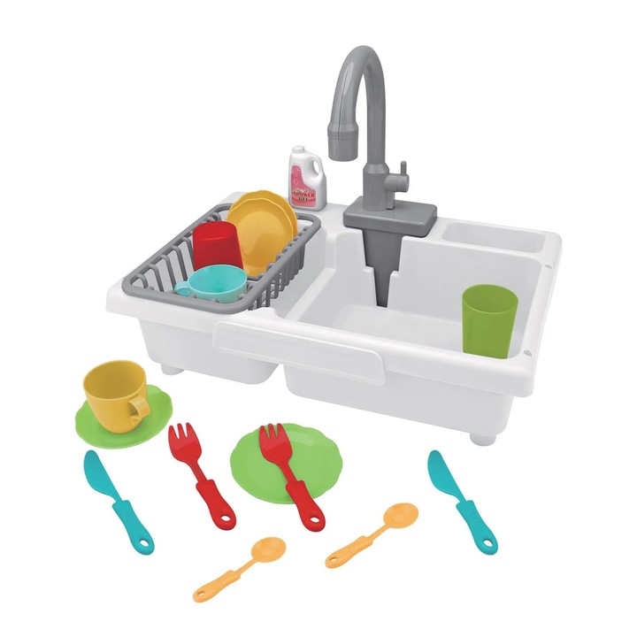 Set de Joaca Interactiv 2-in-1: Chiuveta cu Apa Curgatoare si Aragaz