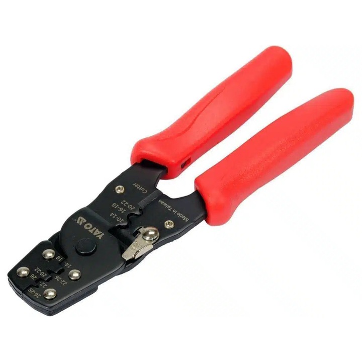 Cleste sertizat conectori 180mm Yato YT-2256 / Precizie si eficienta in conectori electrici / Durabilitate si control / YATO