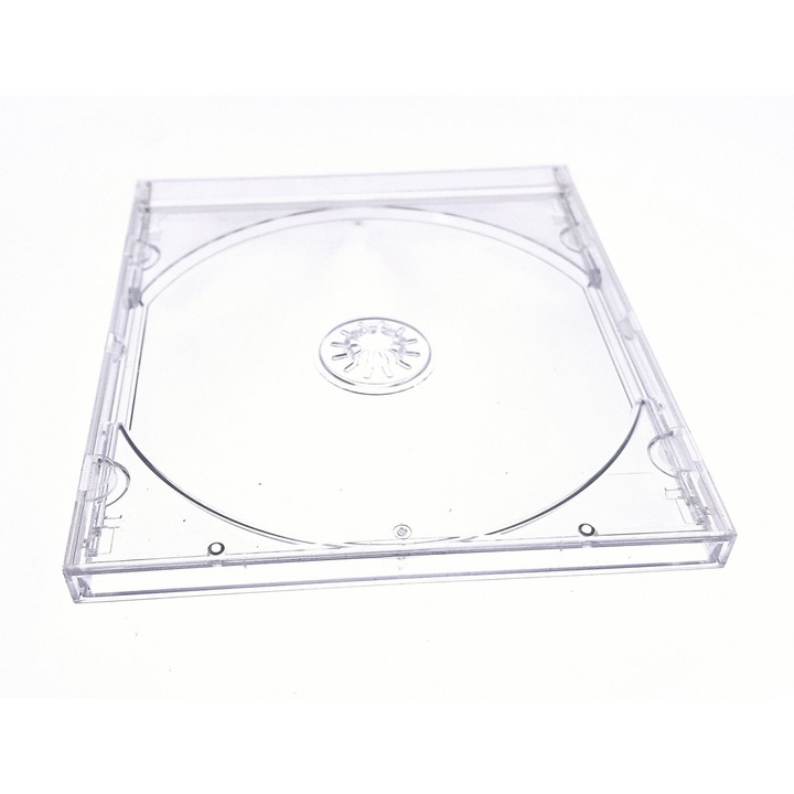 Carcasa CD Jewel Box Premium Omega 40730 HQ pentru 1 Disc, 10.4mm, Tava Transparenta - Inlocuire si Arhivare Profesionala