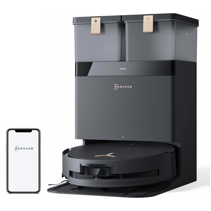 Aspirator robot Ecovacs Deebot X8 Pro, 2 funcții, negru