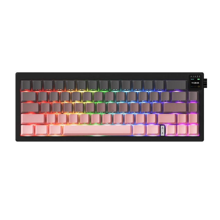 Klawiatura mechaniczna Ajazz AK650 Dream Weaver Switch Czarno-różowy