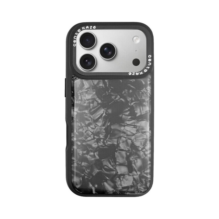 Husa Premium cu Rasina Epoxidica CENTO Muse compatibila cu Apple Iphone 17Pro, Marble, Anti zgarieturi, Rezistenta la Cadere 3m, cu margini ridicate pentru protectia ecranului si a camerei