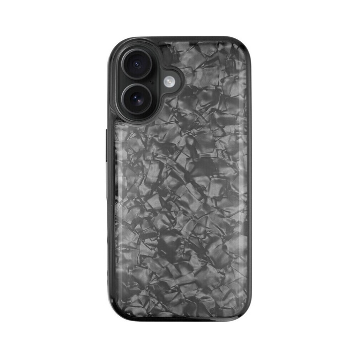 Husa Premium cu Rasina Epoxidica CENTO Muse compatibila cu Apple Iphone 16, Marble, Anti zgarieturi, Rezistenta la Cadere 1.5m, cu margini ridicate pentru protectia ecranului si a camerei