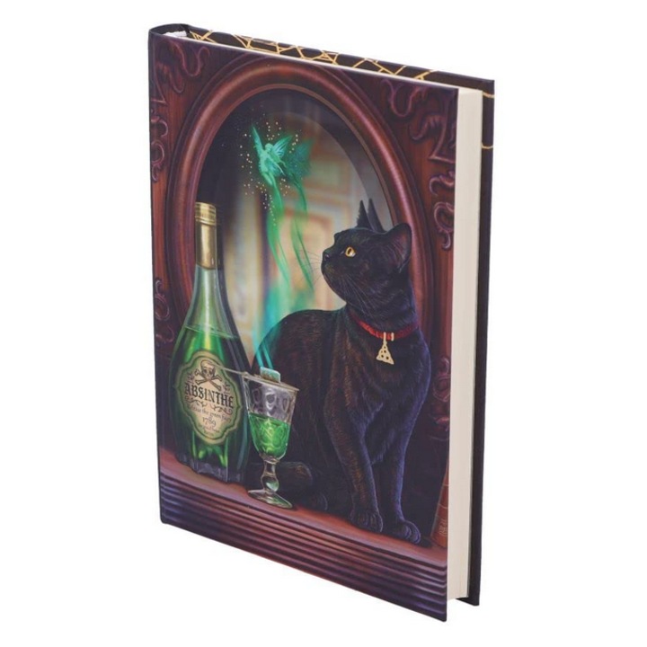 Jurnal coperta cartonata Lisa Parker, Absinthe Journal, A5, 17 cm, Nemesis Now