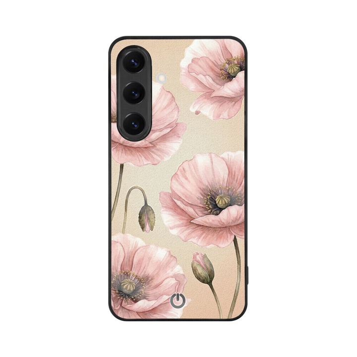 Husa Premium CENTO Blush Poppy, compatibila cu Samsung S24/S25