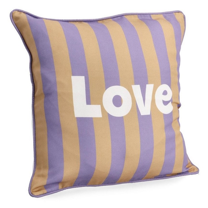 Perna decorativa poliester multicolor Love 45x45 cm