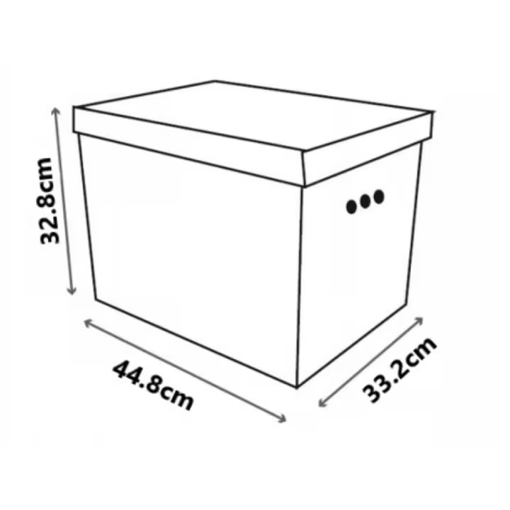 Cutie depozitare cu capac, DekorHome, XL, multicolor, 44,8x33,2x32,8cm, set 1 buc.